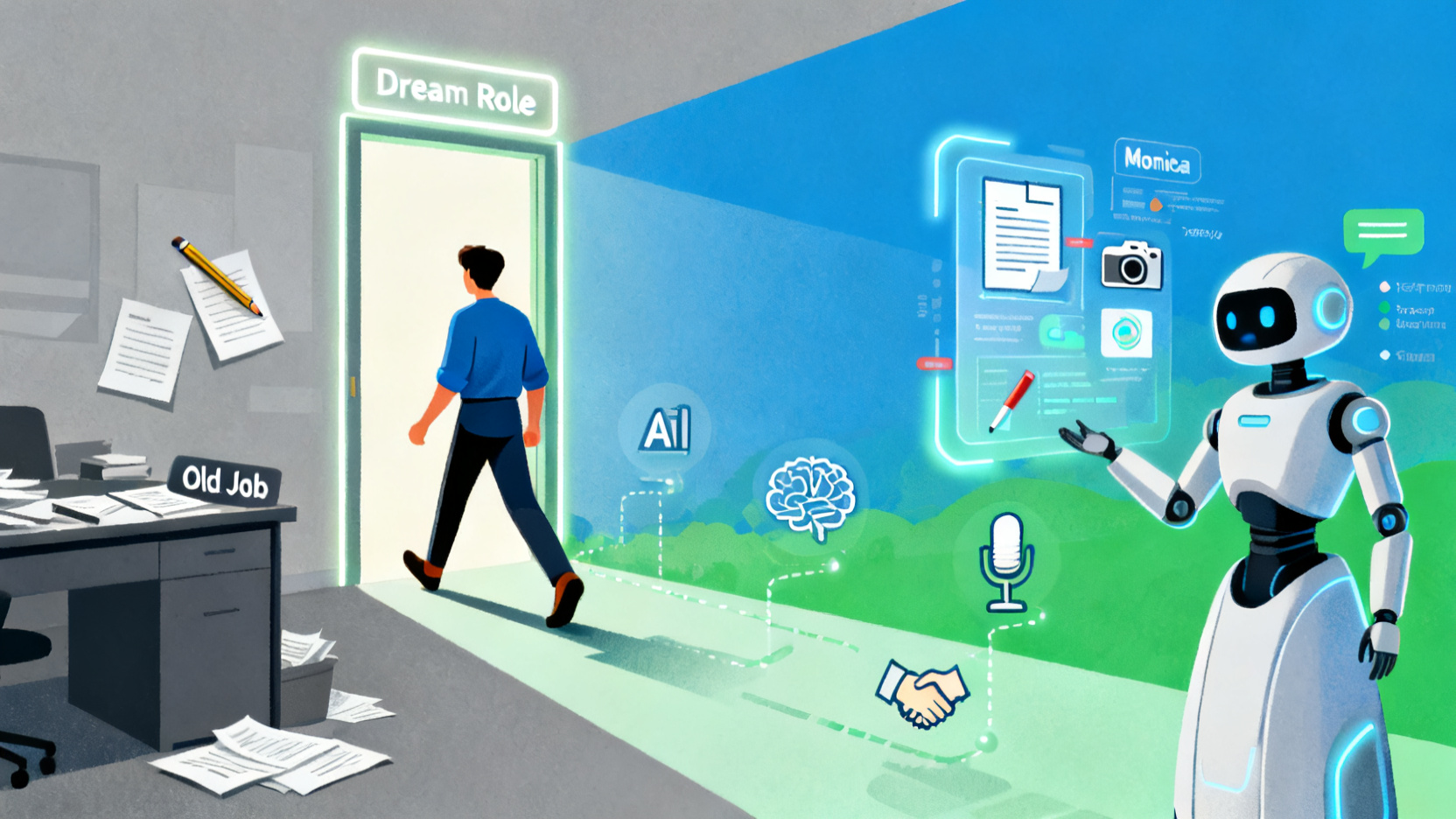 Monica AI: Your 30-Day Career Pivot Toolkit from Resume to Offer — FlowMule